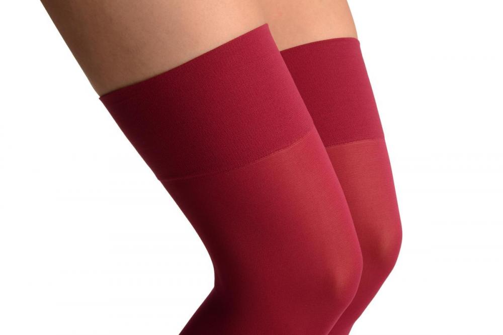 Liss Kiss Plain Raspberry Pink 80 Denier - Hold Ups