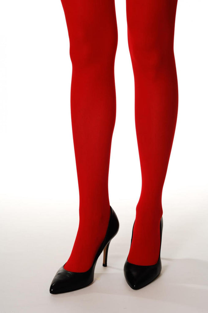 Liss Kiss Plain Red 80 Denier - Tights