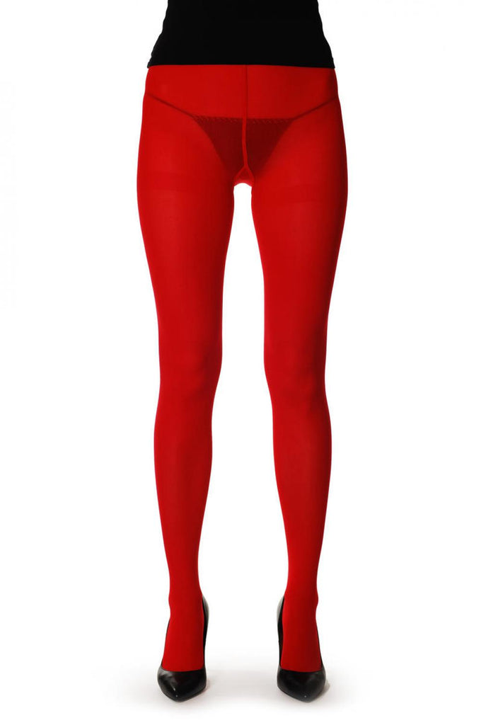 Liss Kiss Plain Red 80 Denier - Tights