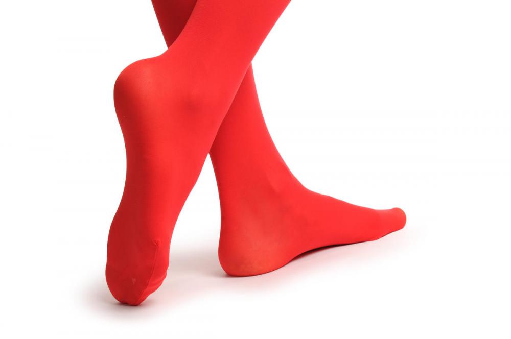 Liss Kiss Plain Red Luxury 60 Den - Hold Ups