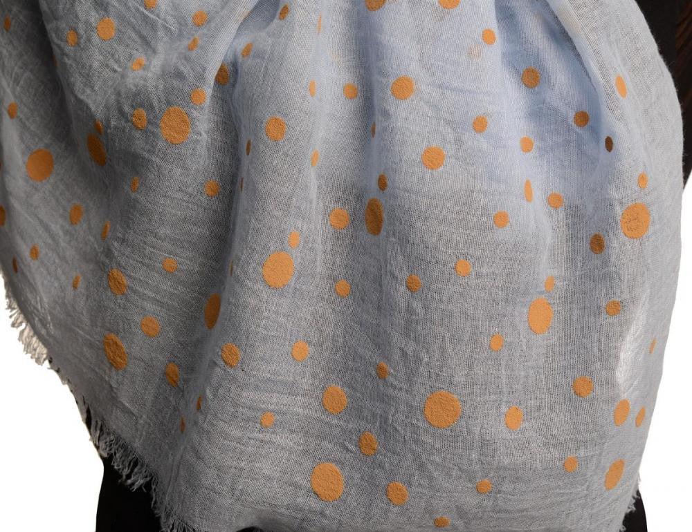 Liss Kiss Printed Dots On Blue Unisex Scarf - Scarf