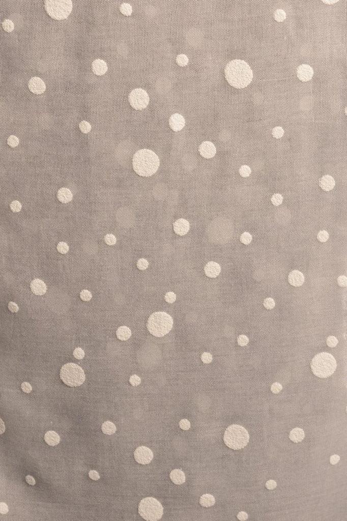 Liss Kiss Printed Dots On Grey Unisex Scarf - Scarf