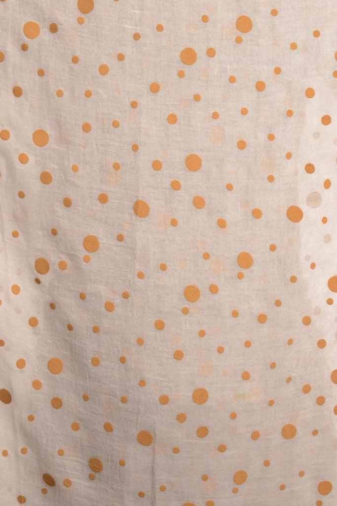 Liss Kiss Printed Dots On White Unisex Scarf - Scarf
