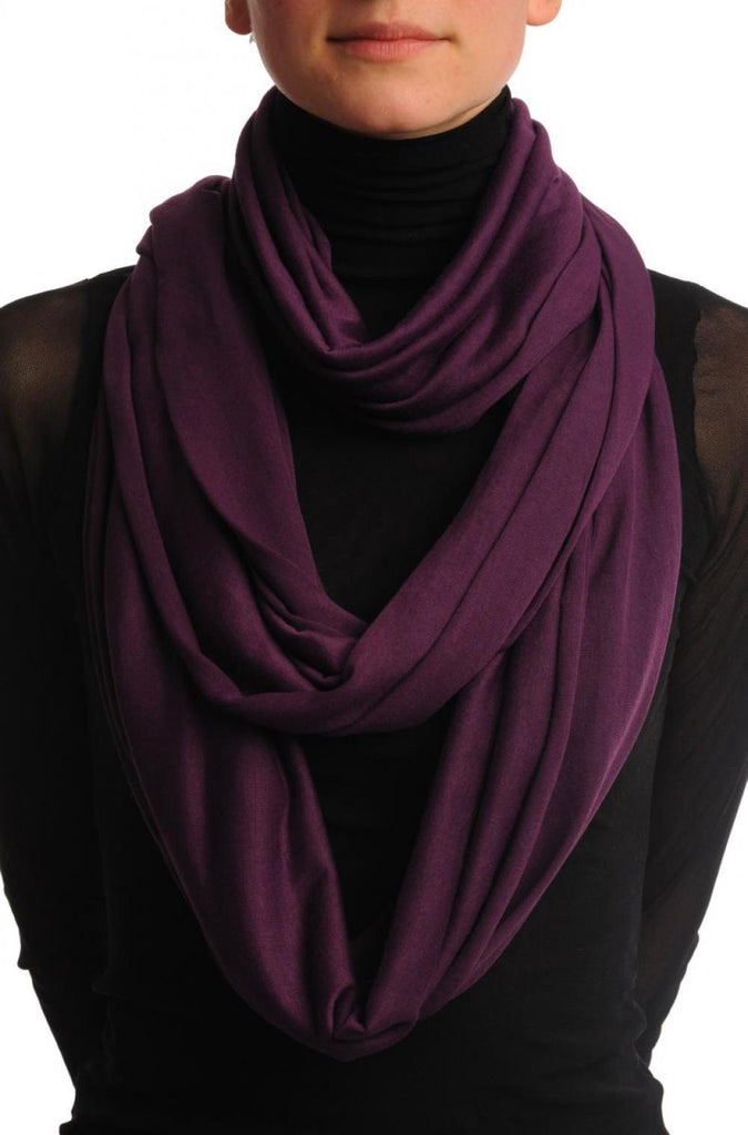 liss kiss Purple Two Or Three Loops Snood - Scarf