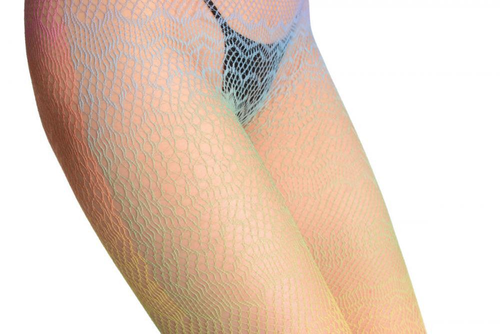 Liss Kiss Rainbow Ombre Crochet Lace - Tights