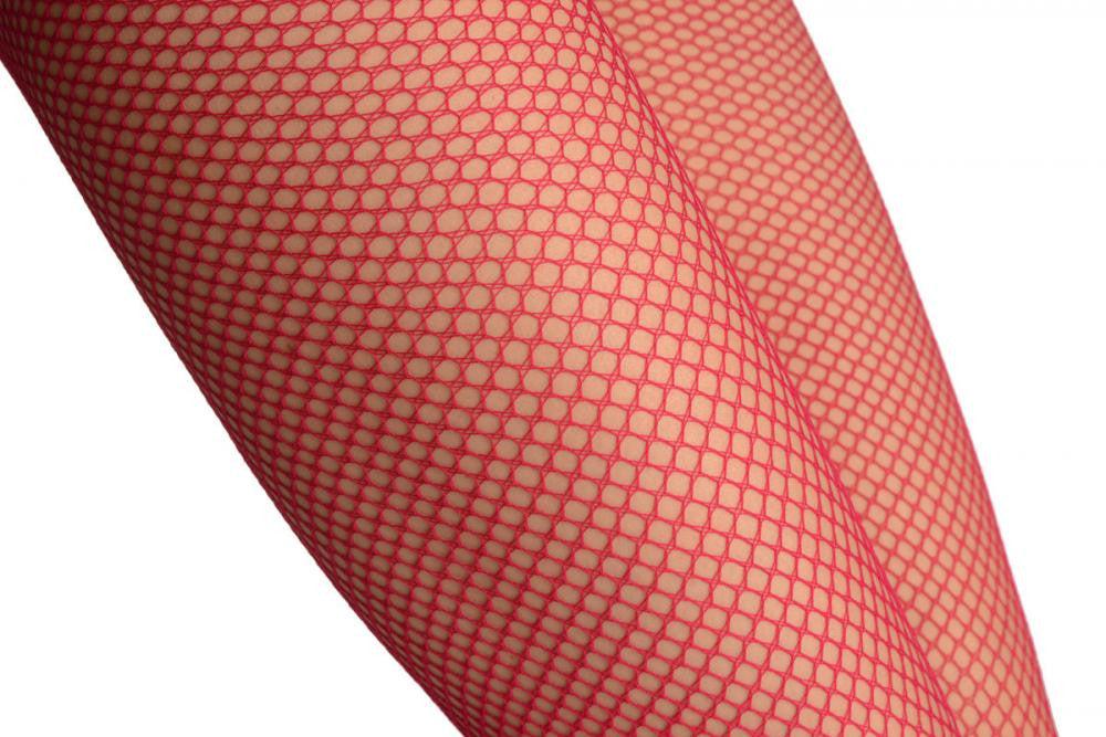 Liss Kiss Raspberry Pink Fine Fishnet - Tights