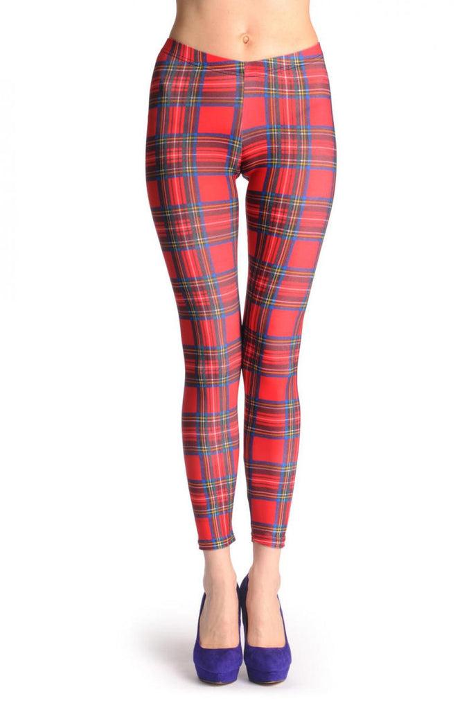 Liss Kiss Red Checkered - Leggings