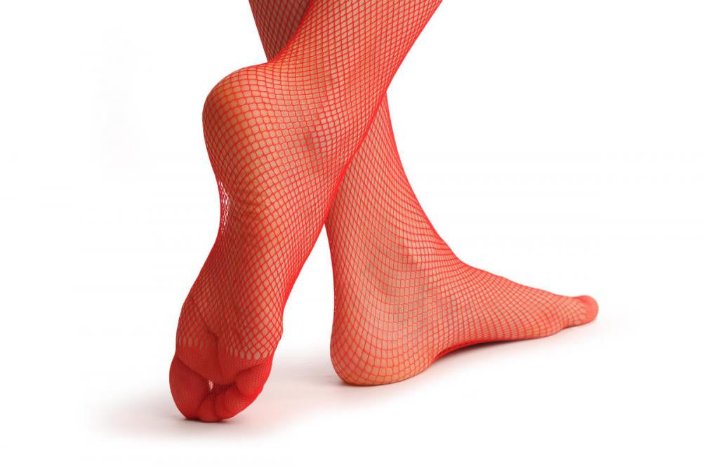 Liss Kiss Red Mesh Fishnet - Tights