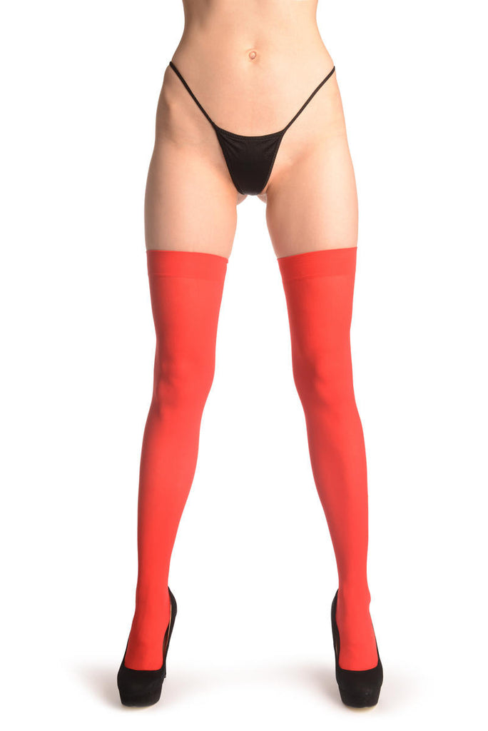 Liss Kiss Red Plain Opaque 40 Den - Hold Ups