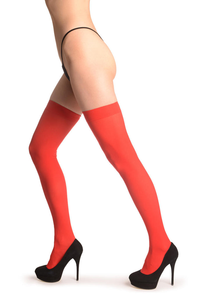Liss Kiss Red Plain Opaque 40 Den - Hold Ups