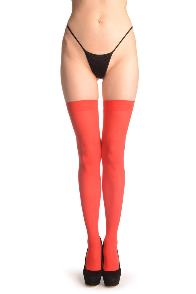 Liss Kiss Red Plain Opaque 40 Den - Hold Ups