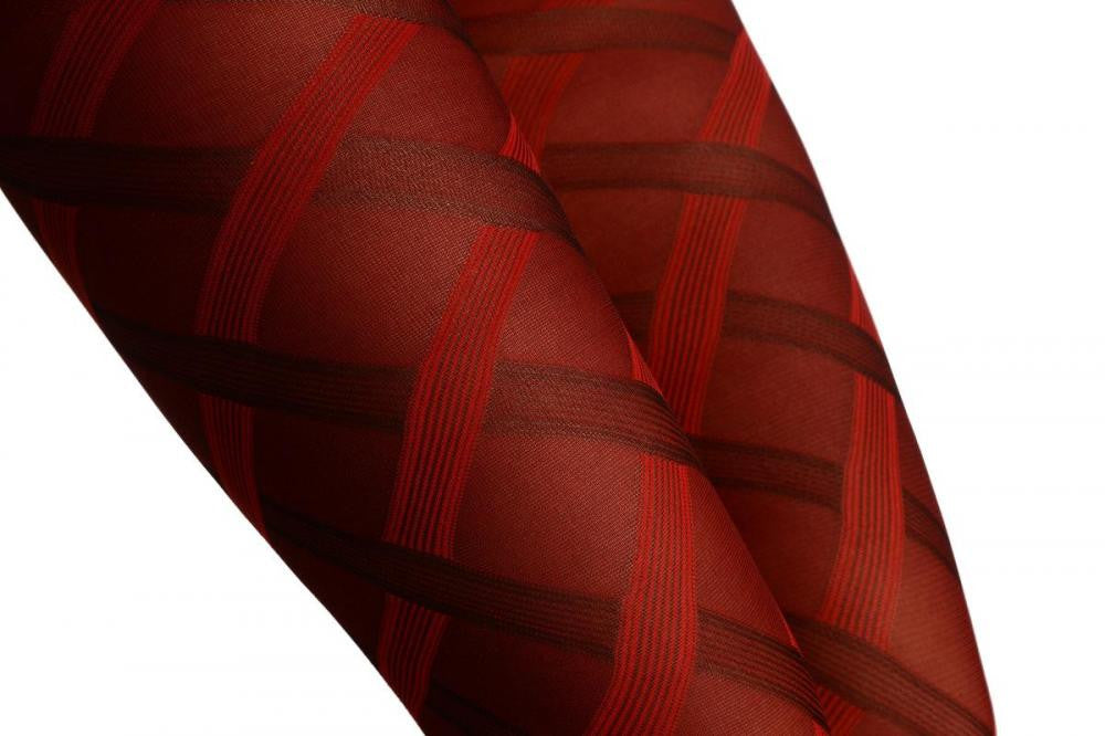 Liss Kiss Red Scotish Plait - Tights