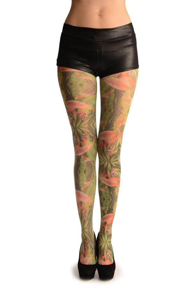 liss kiss Red Tropical Flamingo - Tights