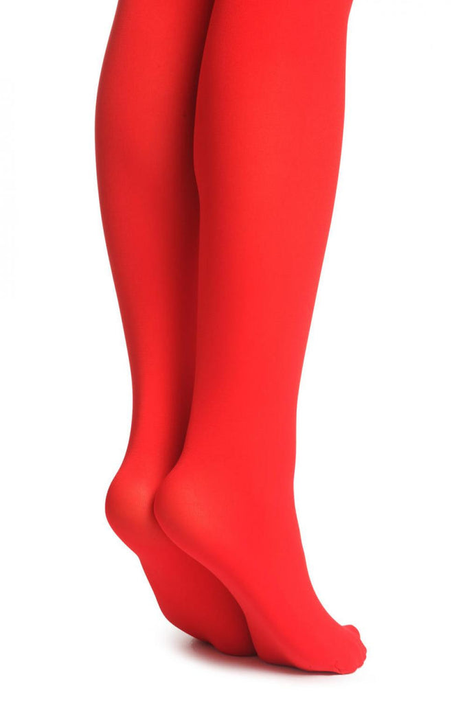 Liss Kiss Red With Lace Silicon Garter - Hold Ups