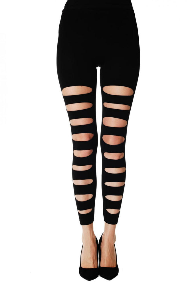 Liss Kiss Ripped Front Footless - Tights Footless