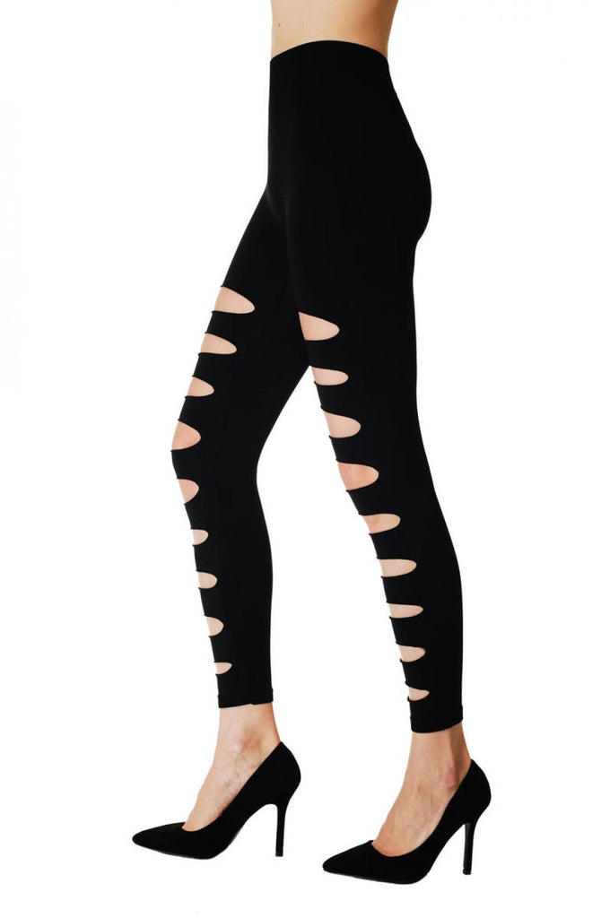 Liss Kiss Ripped Front Footless - Tights Footless