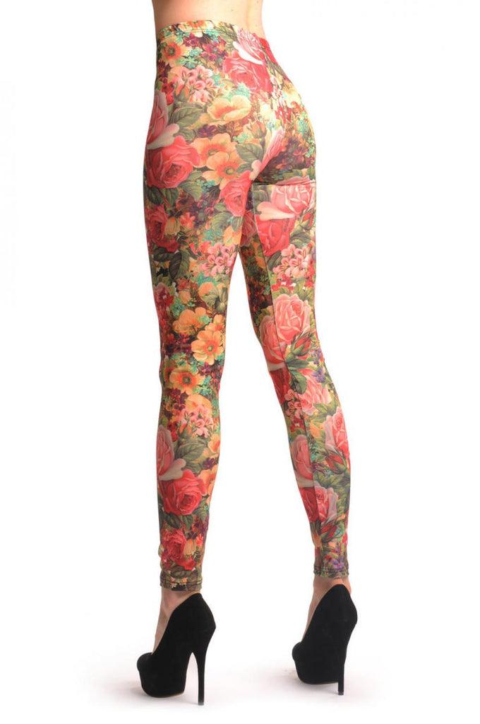 Liss Kiss Roses Bouquet Vintage - Leggings