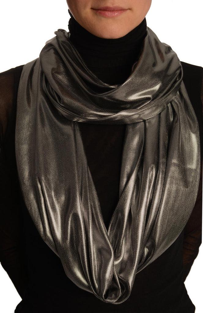 liss kiss Shiny Silver Dots Snood Scarf - Scarf