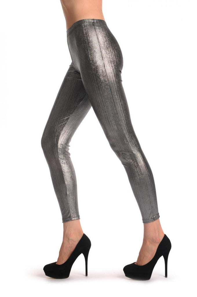 Liss Kiss Shiny Silver Wood - Leggings