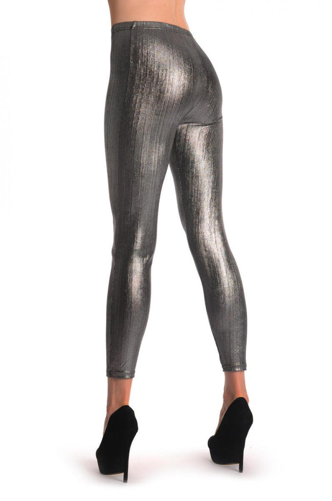 Liss Kiss Shiny Silver Wood - Leggings