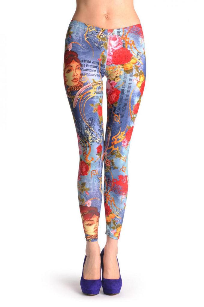 liss kiss Shiva & Flowers - Leggings