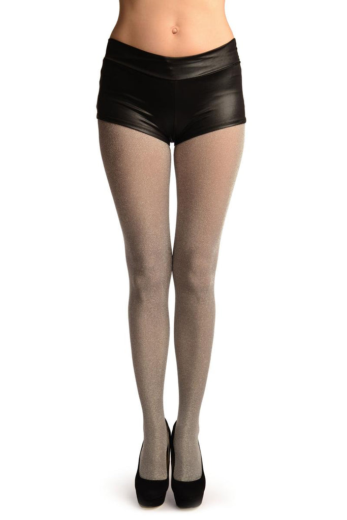 liss kiss Silver Lurex Luxurious Tights - Tights