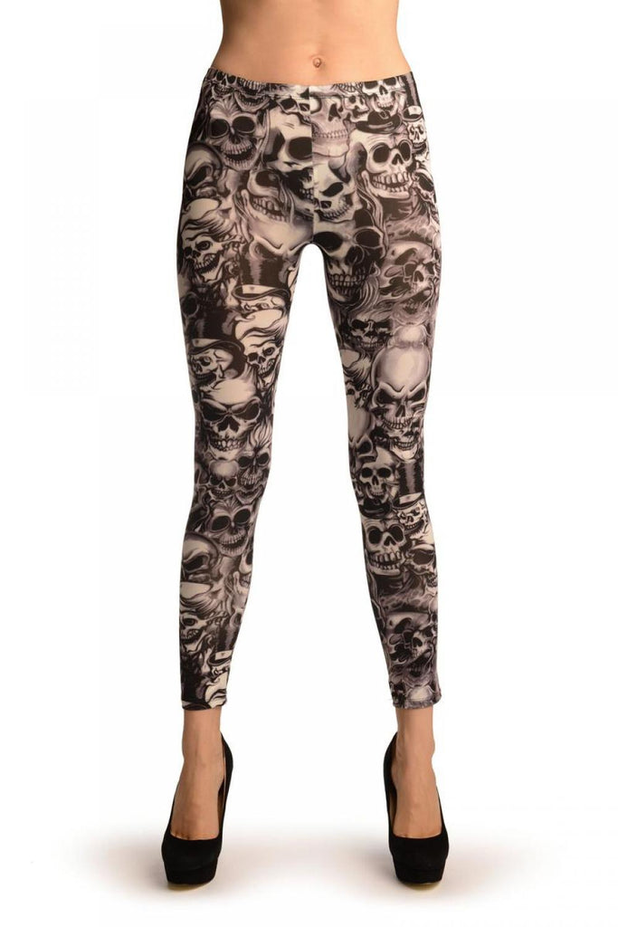 liss kiss Skulls & Fire (Halloween) Leggings - Leggings