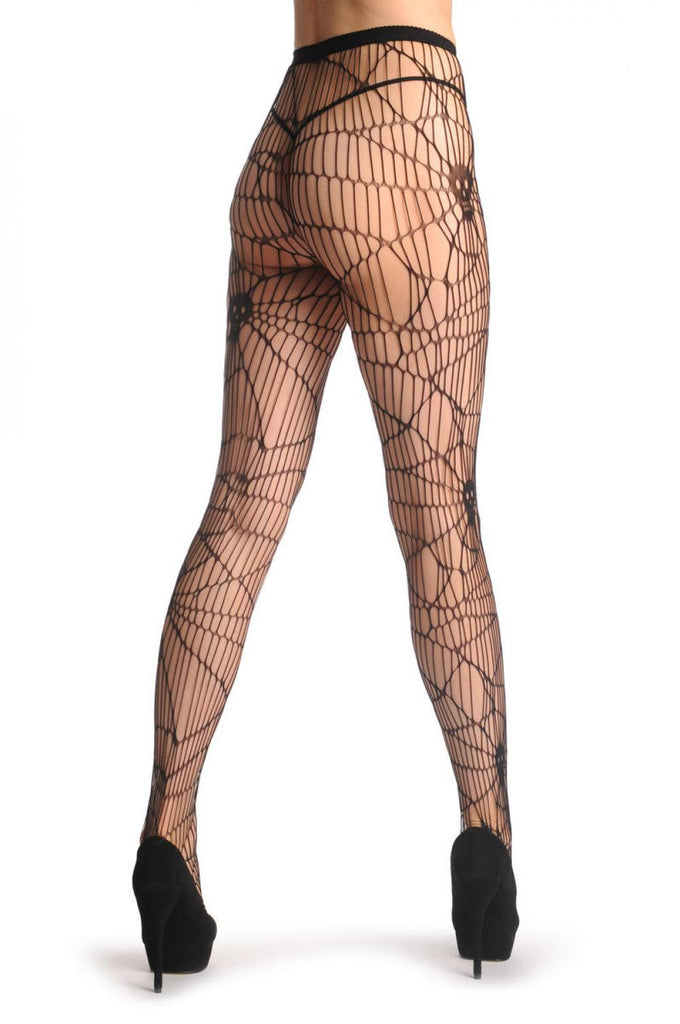 Liss Kiss Skulls On Web Net (Halloween) - Tights