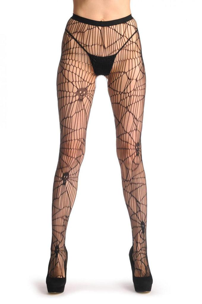 Liss Kiss Skulls On Web Net (Halloween) - Tights