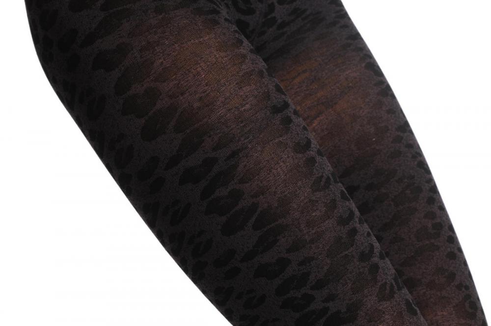 Liss Kiss Small Woven Purple Leopard - Tights