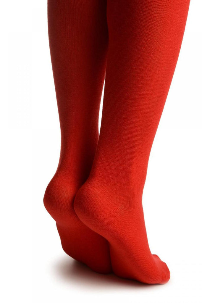 Liss Kiss Spooky Smile On Red - Over The Knee Socks
