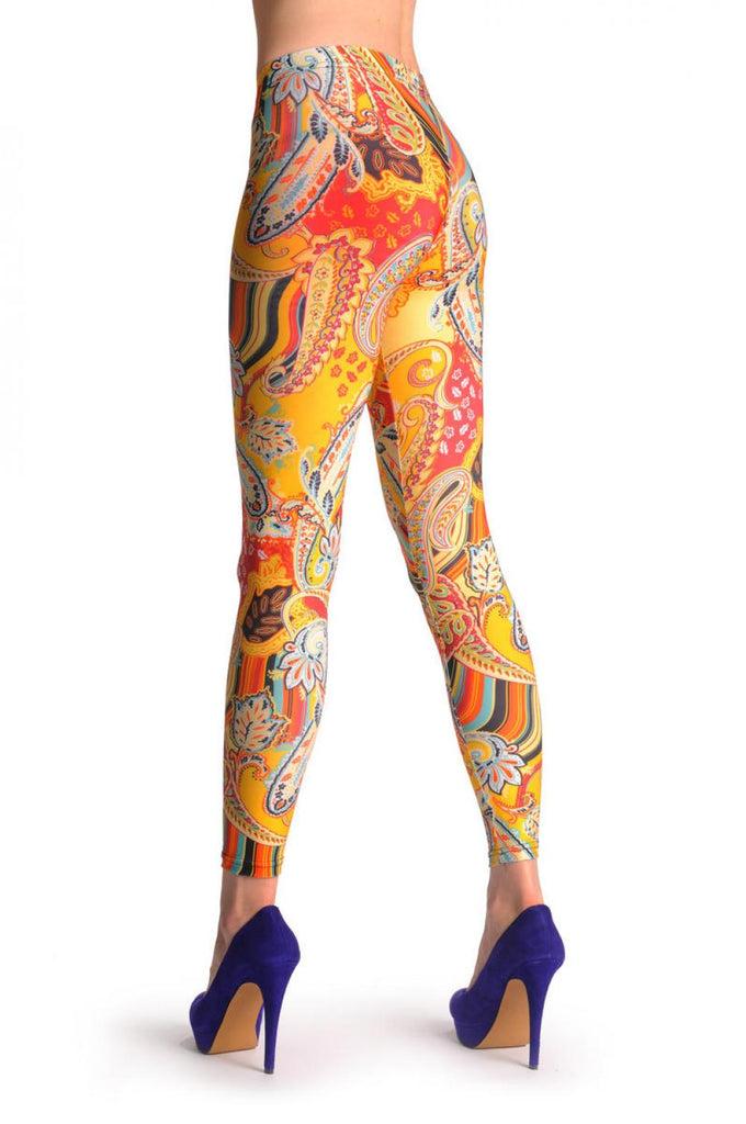 Liss Kiss Summer Peacock Feathers - Leggings
