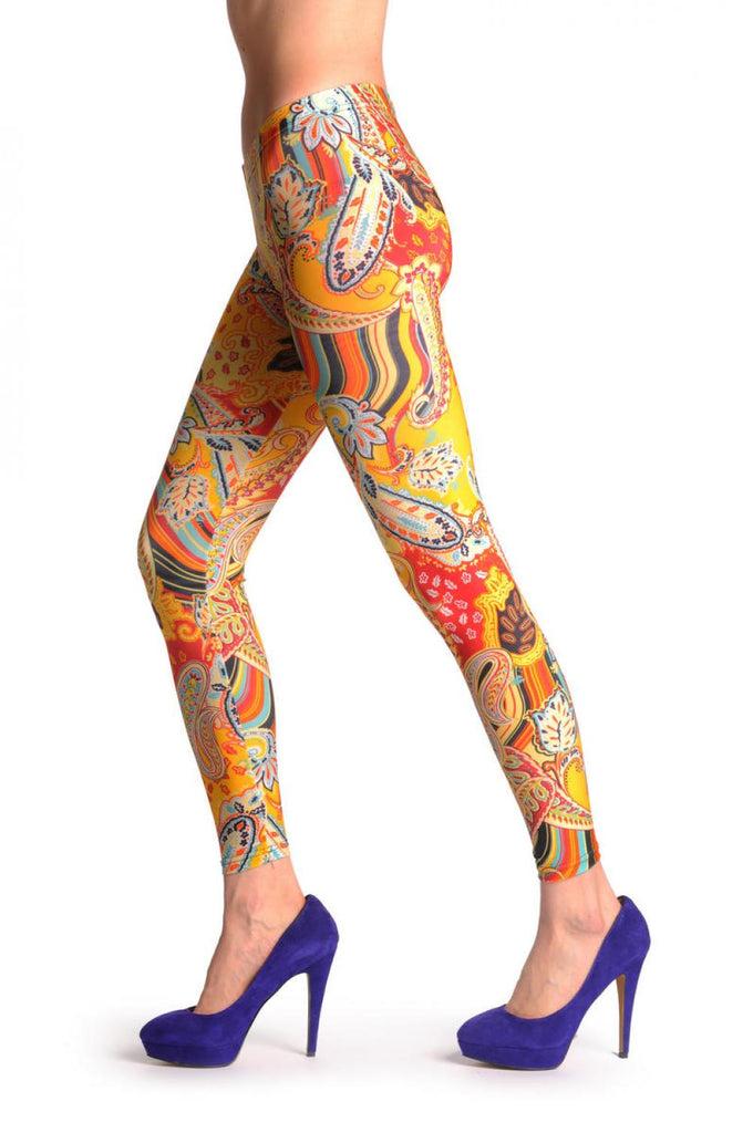 Liss Kiss Summer Peacock Feathers - Leggings