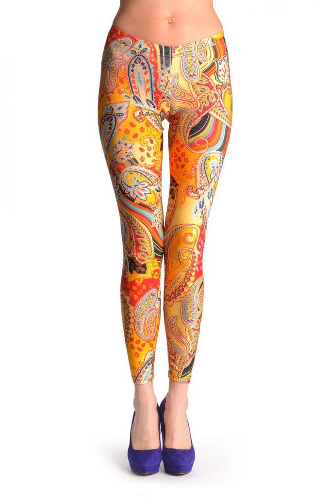 liss kiss Summer Peacock Feathers - Leggings