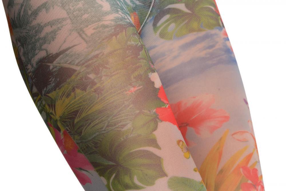 Liss Kiss Tropical Island On White - Tights