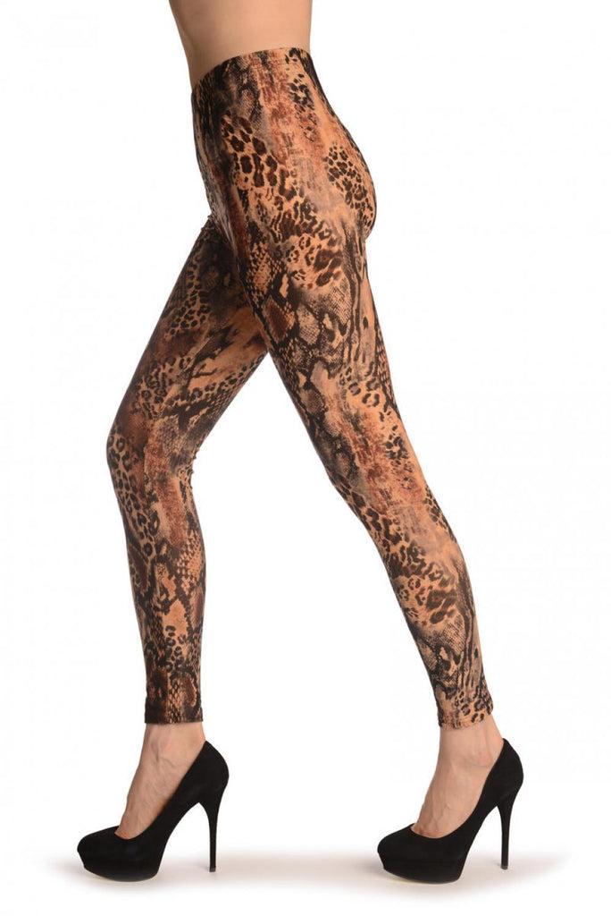 Liss Kiss Velvet Like Snake Skin - Leggings