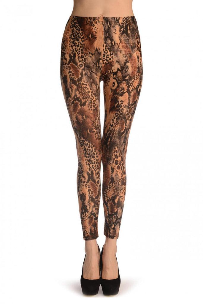 liss kiss Velvet Like Snake Skin - Leggings