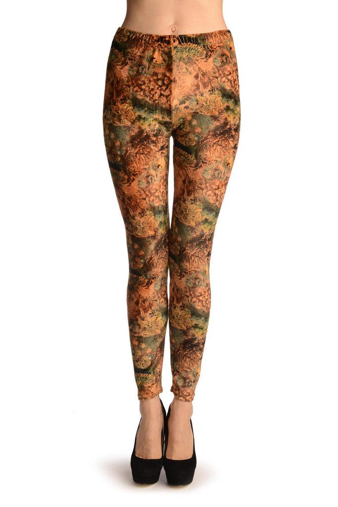 liss kiss Velvet With Printed Sea Gems - Leggings