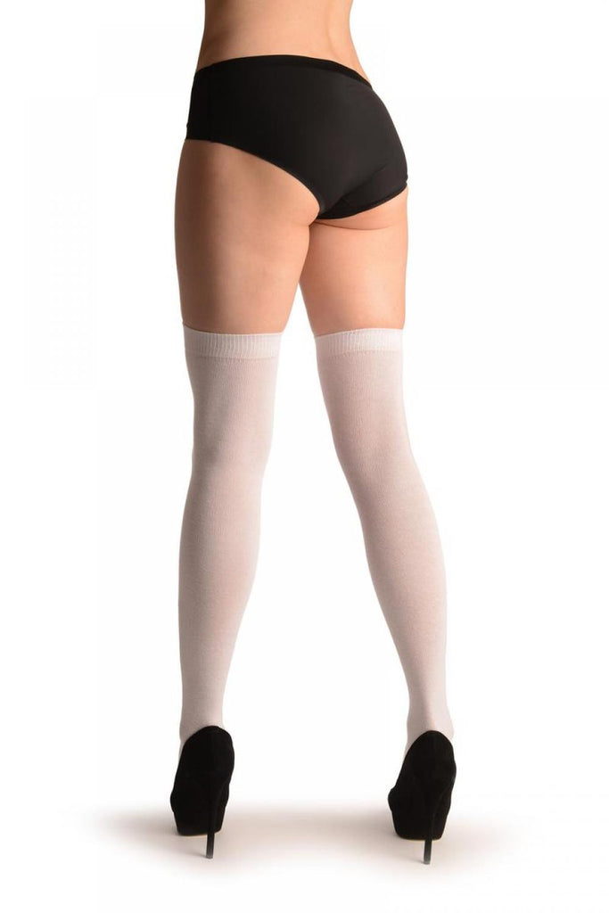 Liss Kiss White All Over - Over The Knee Socks