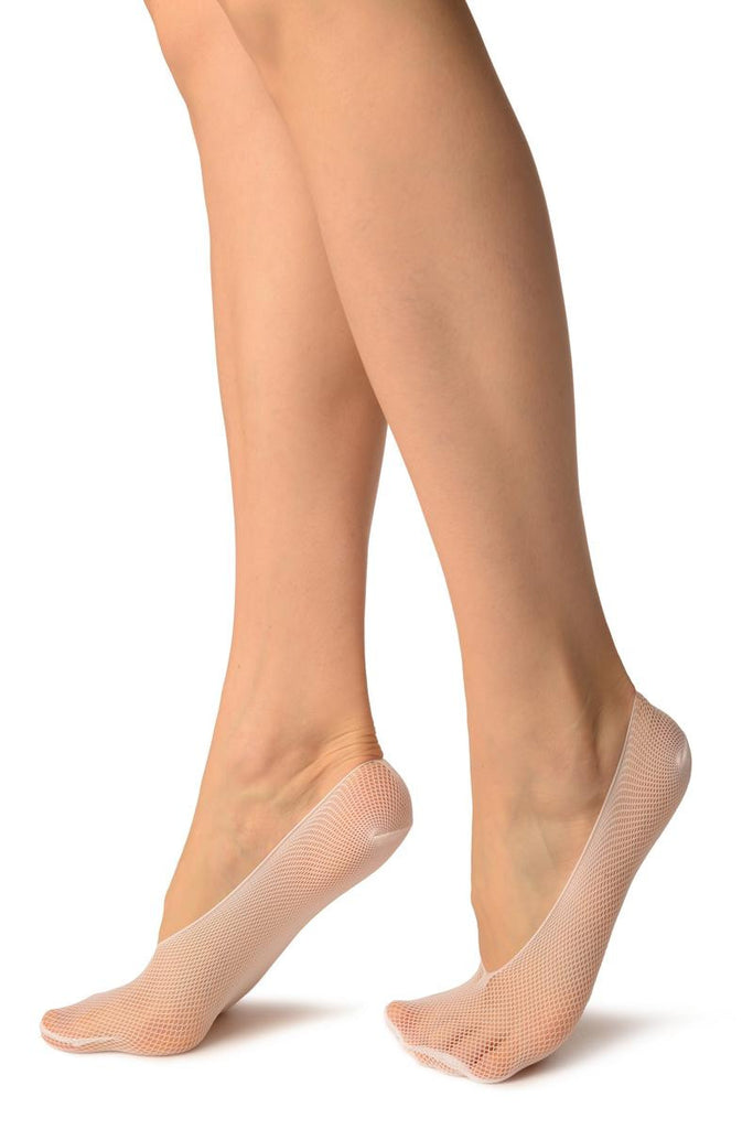 Liss Kiss White Fishnet Footies - Footsies Socks