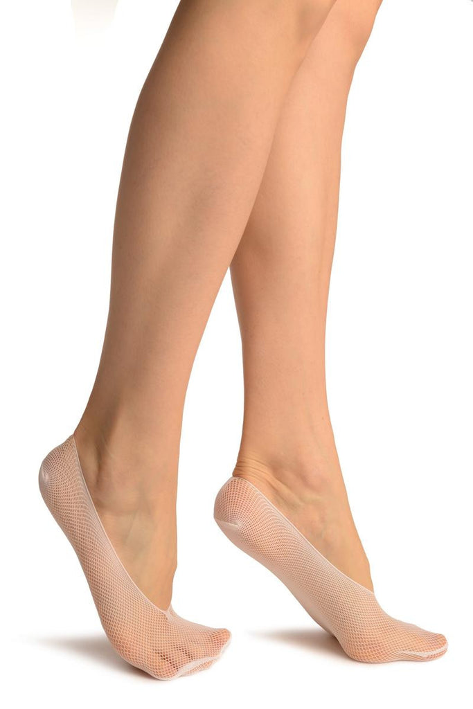 Liss Kiss White Fishnet Footies - Footsies Socks