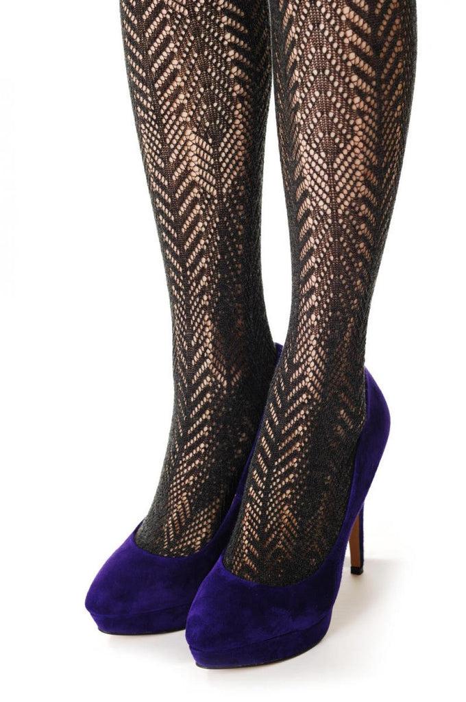 Liss Kiss Winter Warm Xmas Lace - Tights