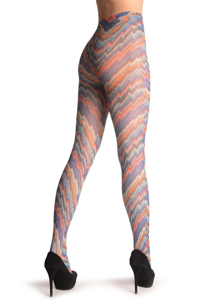 Liss Kiss ZigZag Rainbow - Tights