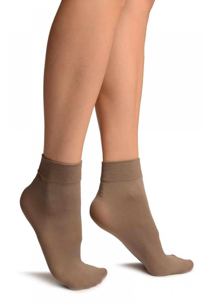 liss kiss Mocha Comfort Top Strong Ankle High Socks - Socks