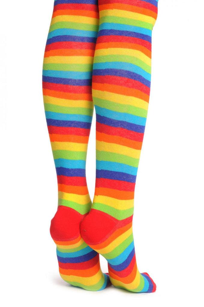 Liss Kiss Multicoloured Stripes - Over The Knee Socks