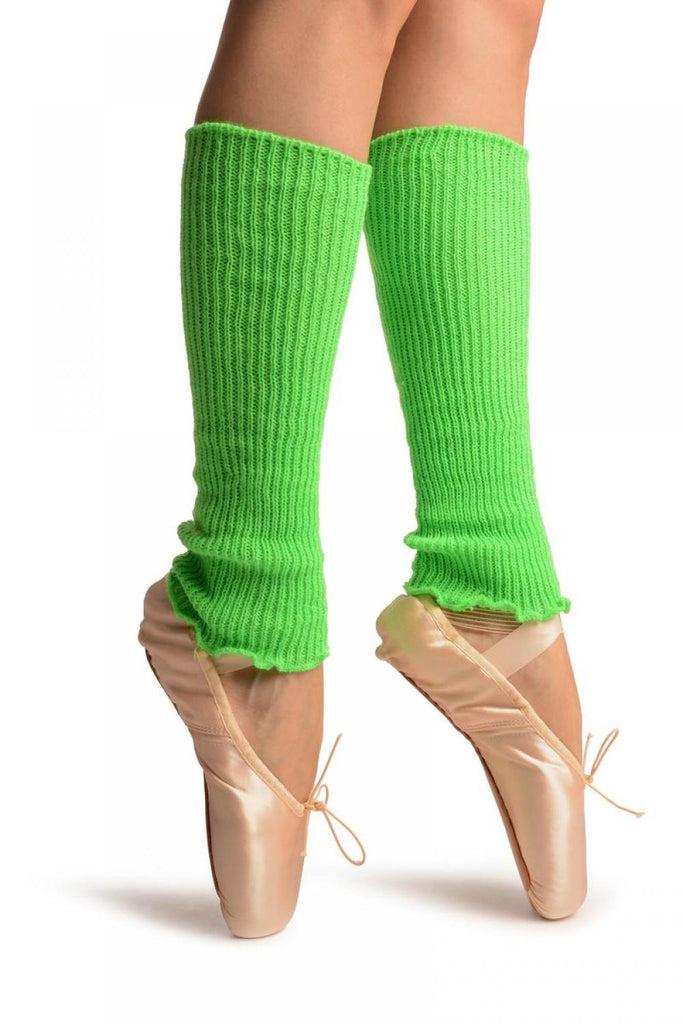 Liss Kiss Neon Green Dance/Ballet Leg Or Arm Warmers - Leg Warmers