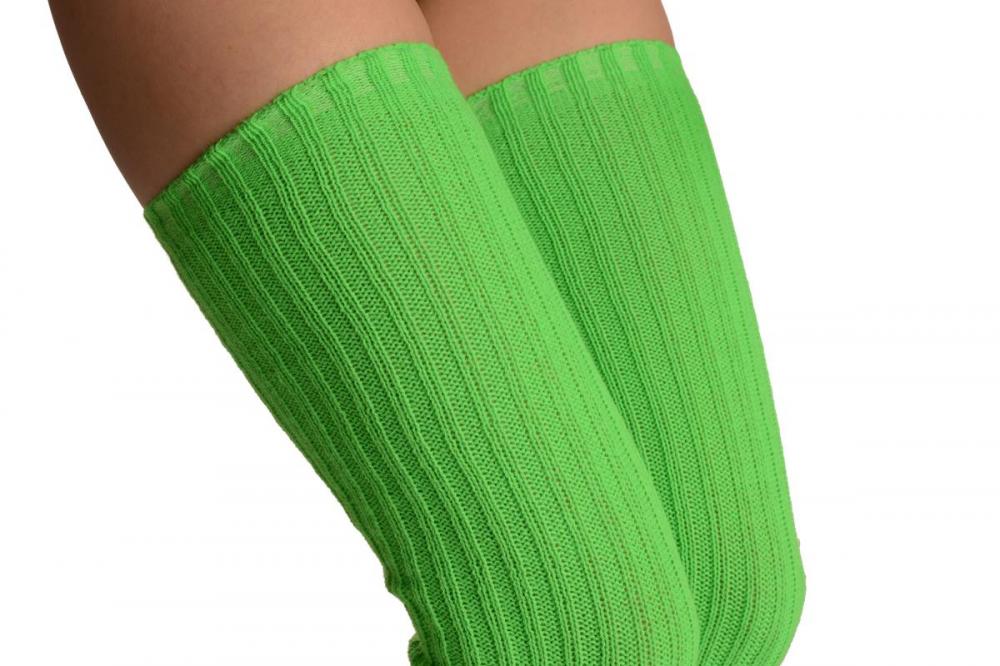 Liss Kiss Neon Green Stirrup Dance/Ballet Leg Warmers - Leg Warmers