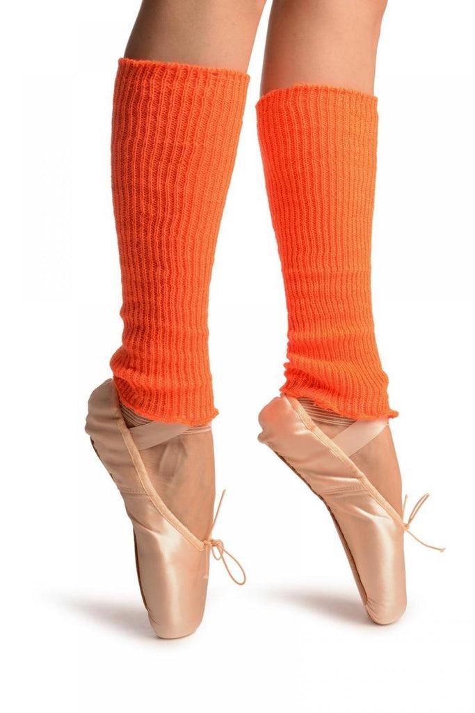 Liss Kiss Neon Orange Dance/Ballet Leg Or Arm Warmers - Leg Warmers
