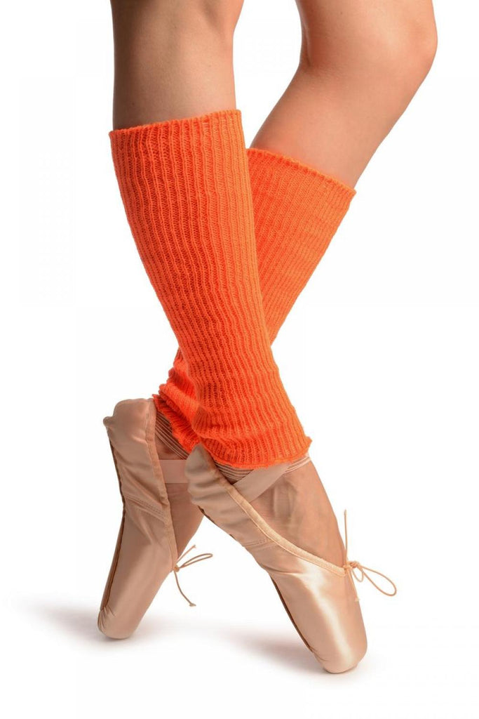 liss kiss Neon Orange Dance/Ballet Leg or Arm Warmers - Leg Warmers