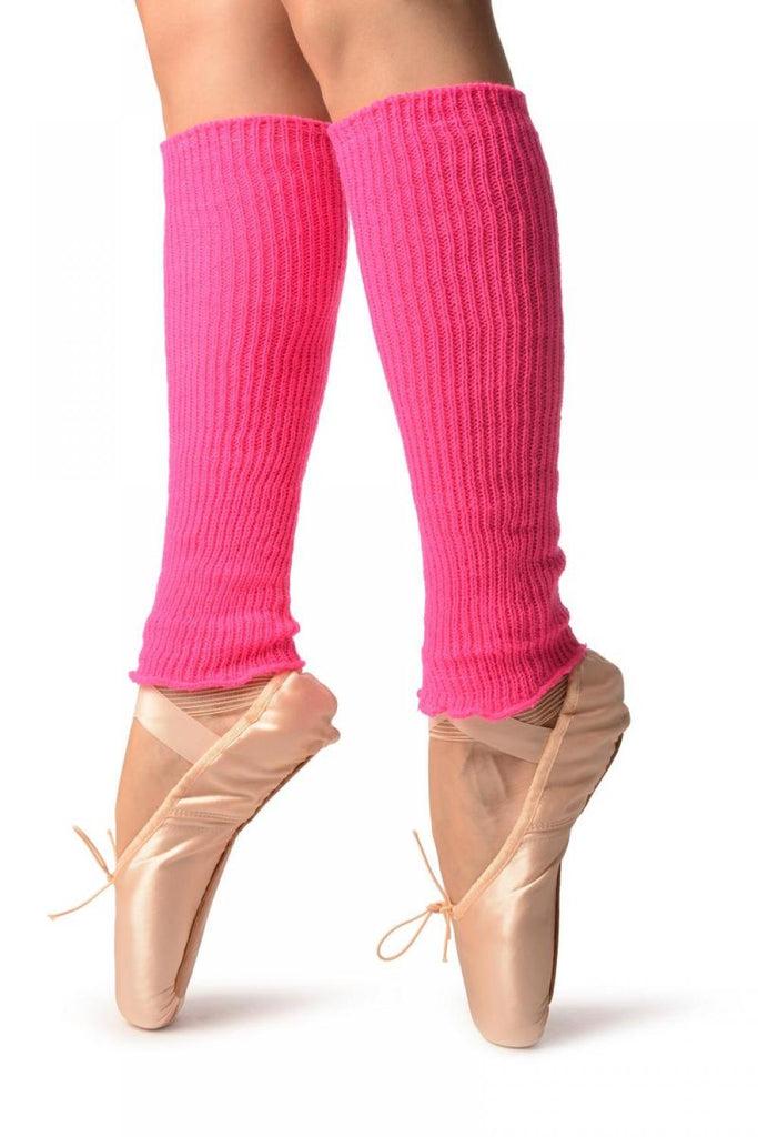Liss Kiss Neon Pink Dance/Ballet Leg Or Arm Warmers - Leg Warmers